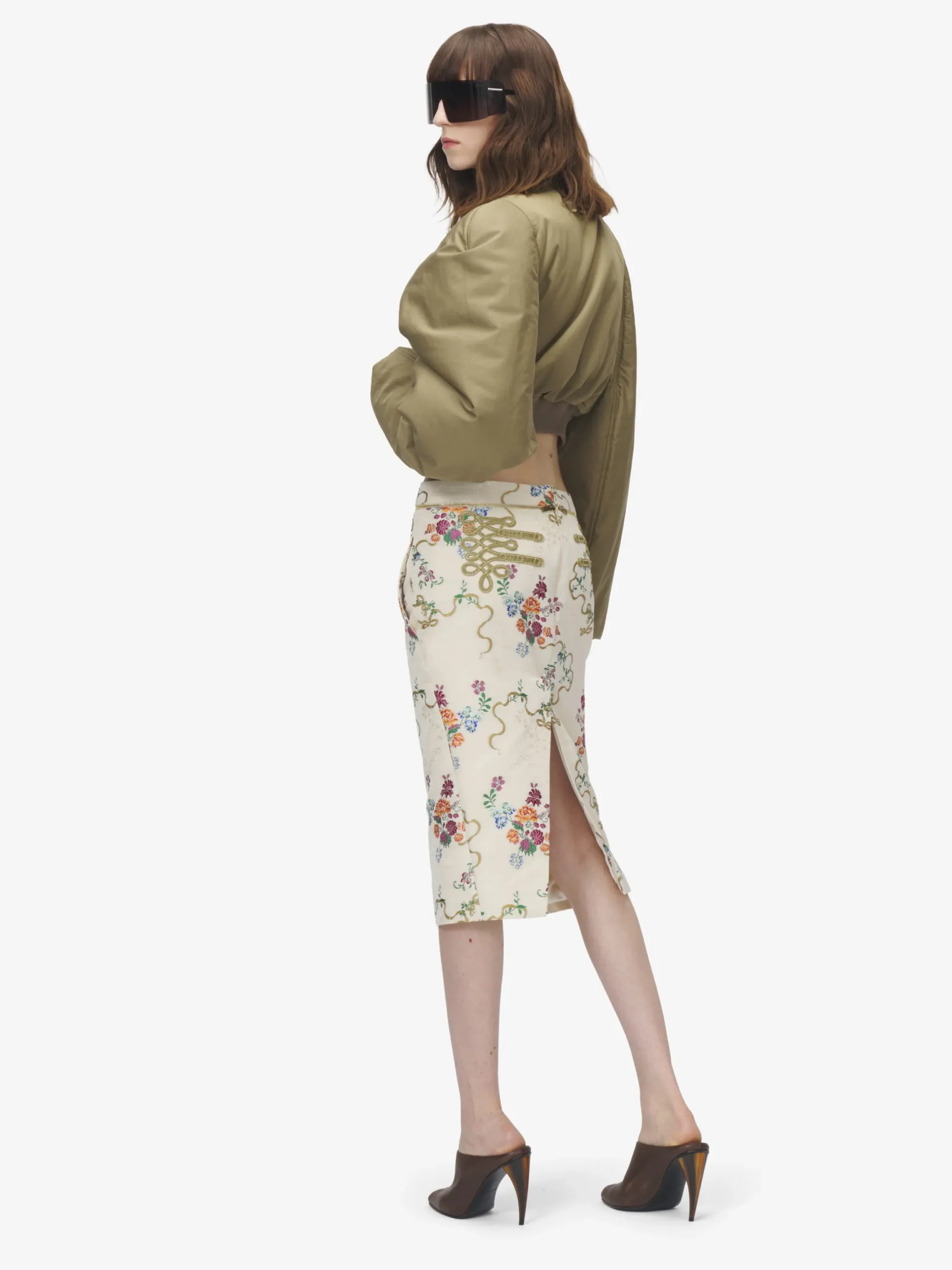 Gonna a tubino floreale estiva da Donna in Multicolore