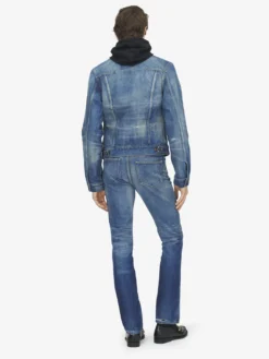 Jeans a gamba dritta da Uomo in Washed Blue