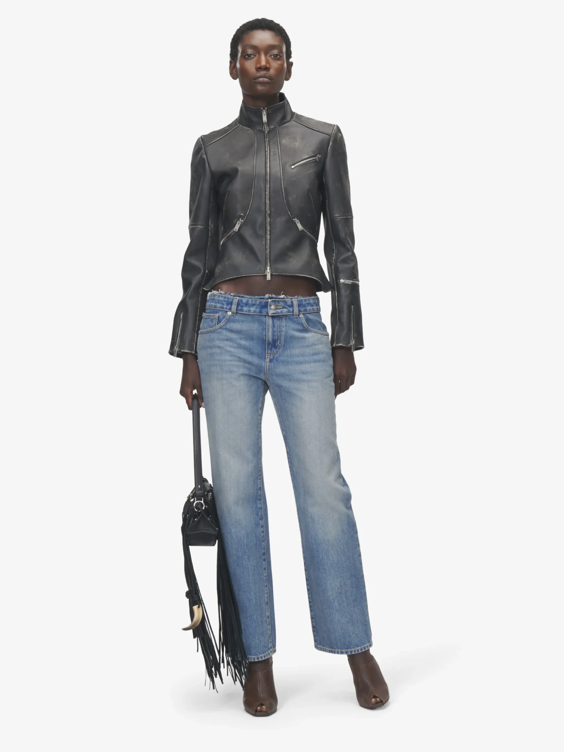 Jeans con vita destrutturata da Donna in Washed Blue