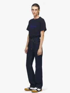 Jeans slim in denim da Uomo in Indaco