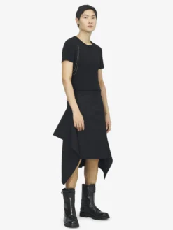 Kilt drappeggiato da Uomo in Nero