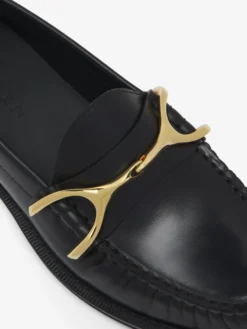 Mocassini Wishbone da Donna in Nero