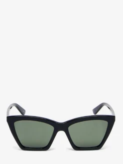 Occhiali da sole Cat-eye geometrici Spike da Donna in Nero/Fumé