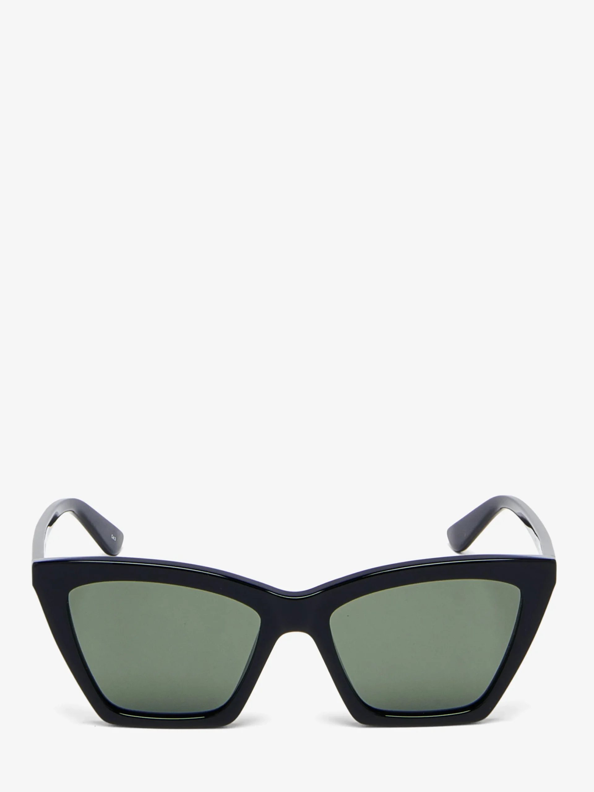 Occhiali da sole Cat-eye geometrici Spike da Donna in Nero/Fumé