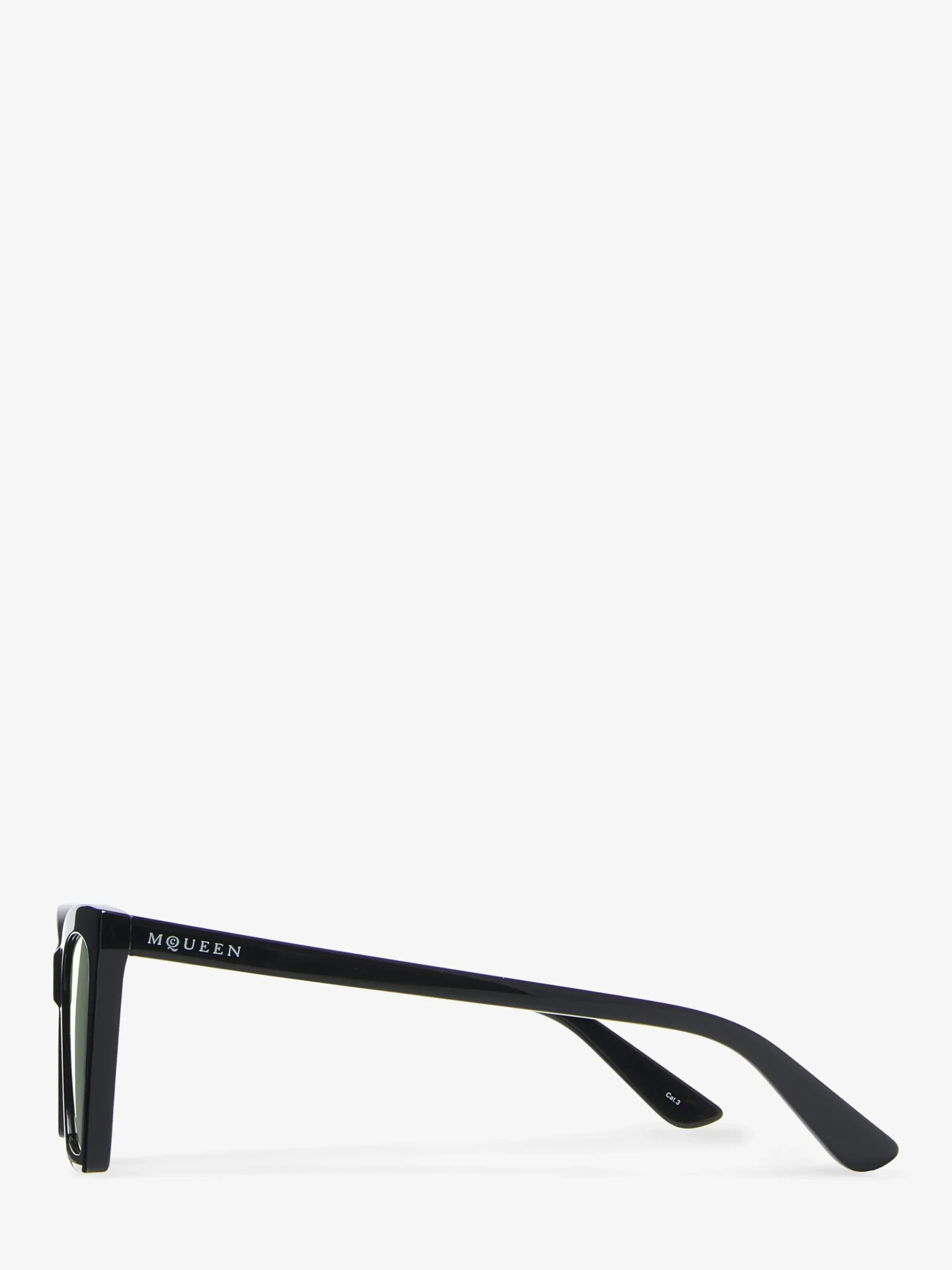 Occhiali da sole Cat-eye geometrici Spike da Donna in Nero/Fumé