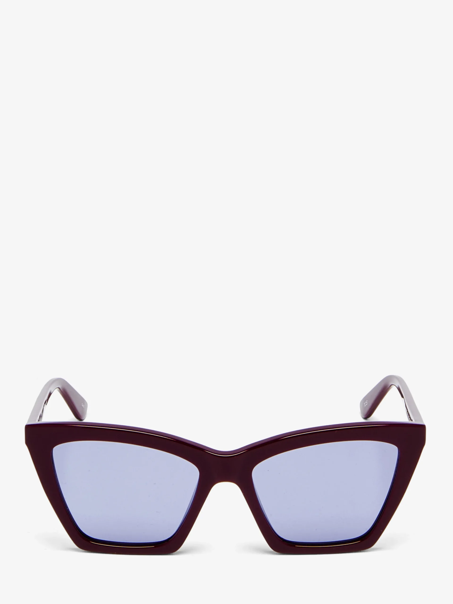 Occhiali da sole Cat-eye geometrici Spike da Donna in Bordeaux/Blu
