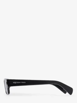 Occhiali da sole Panthos con rivetti T-Bar da Donna in Nero