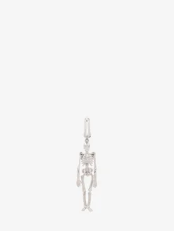 Orecchino Dancing Skeleton da Uomo in Finitura argento