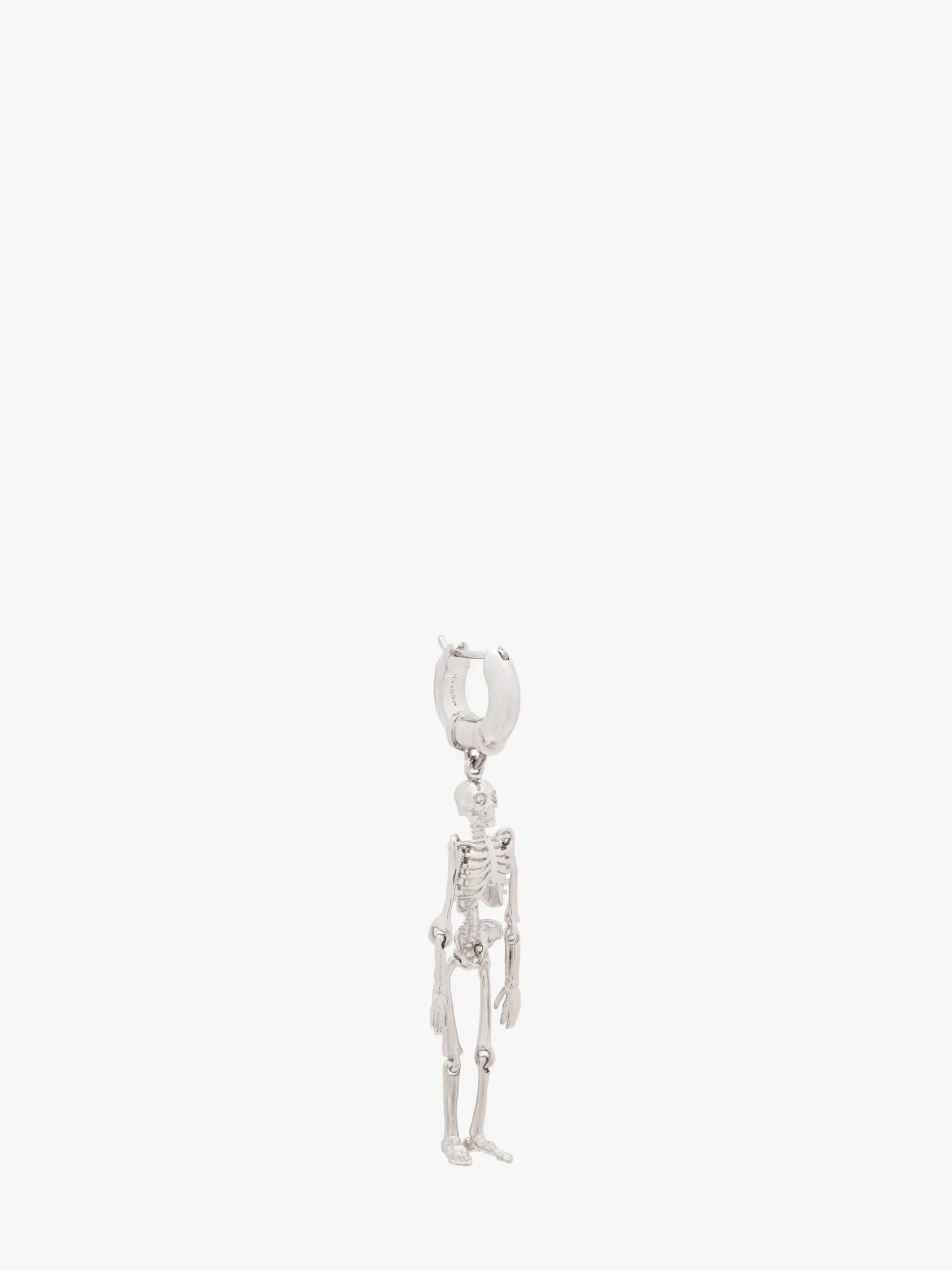 Orecchino Dancing Skeleton da Uomo in Finitura argento