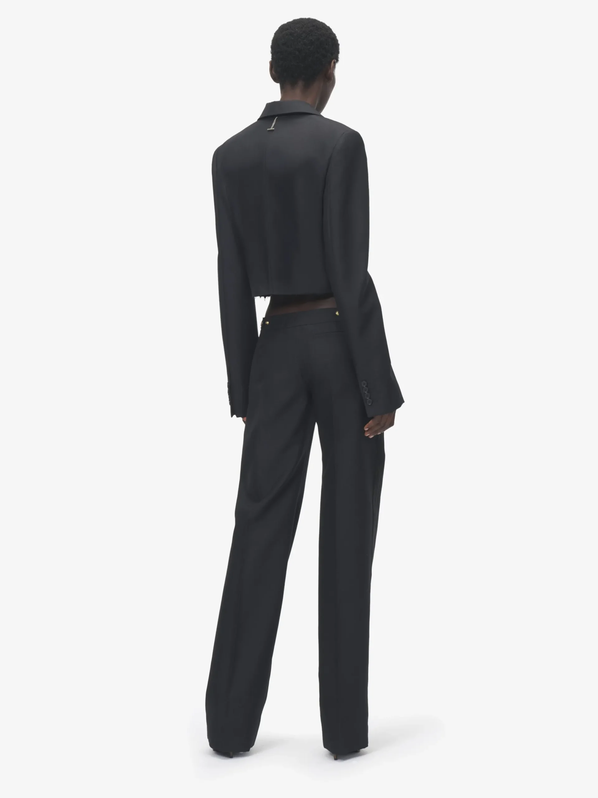 Pantaloni a gamba dritta da Donna in Nero