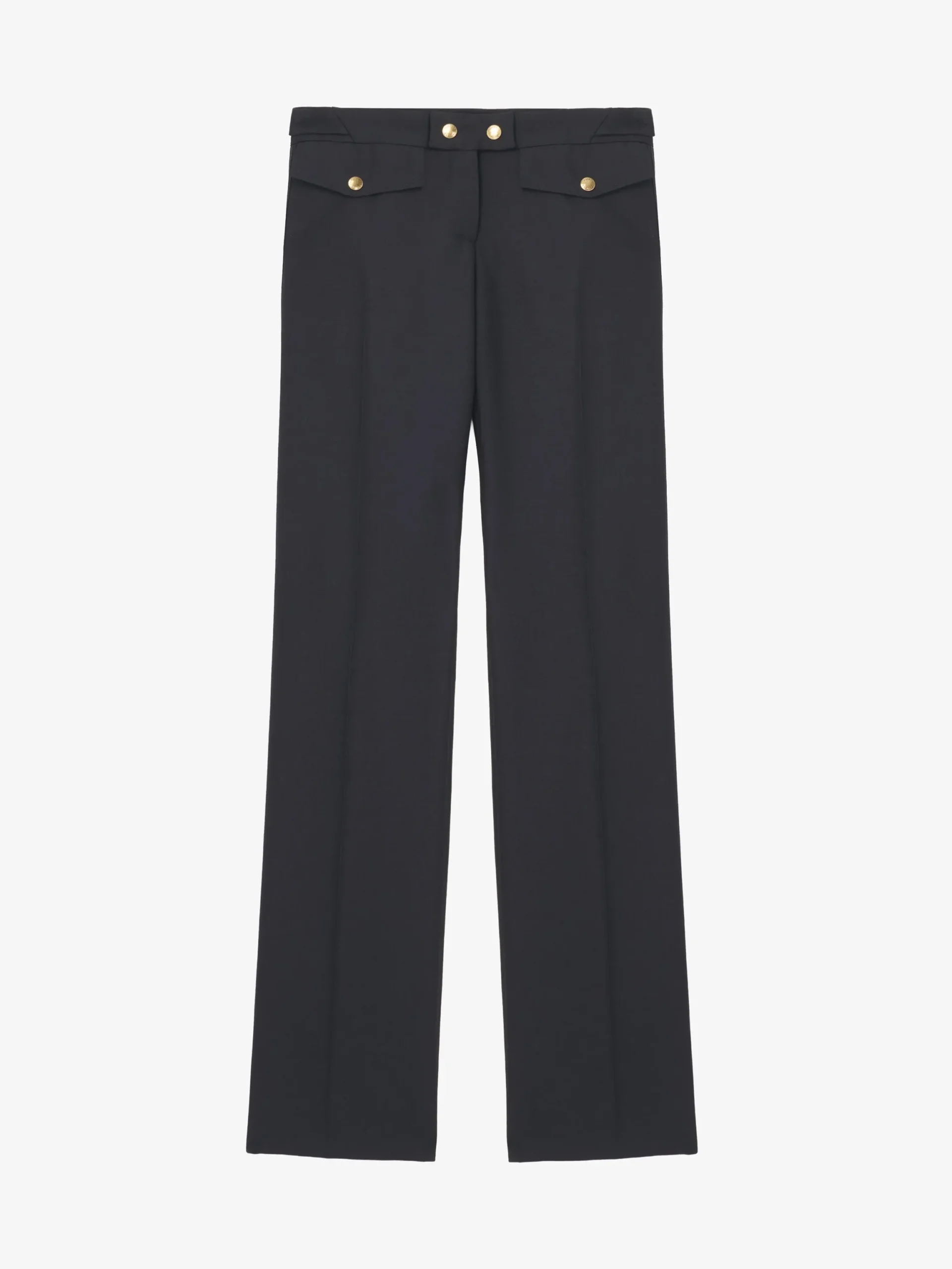 Pantaloni a gamba dritta da Donna in Nero
