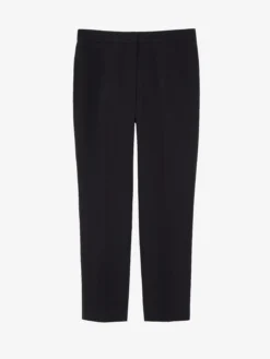 Pantaloni a sigaretta in crêpe da Donna in Nero
