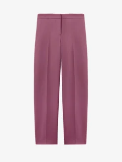 Pantaloni a sigaretta in gabardine di lana da Donna in Rosa