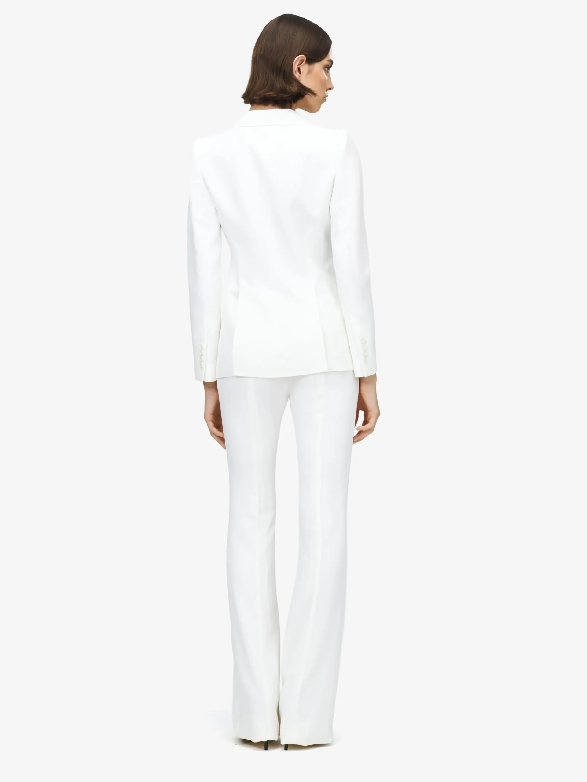 Pantaloni Bootcut da Donna in Avorio Chiaro