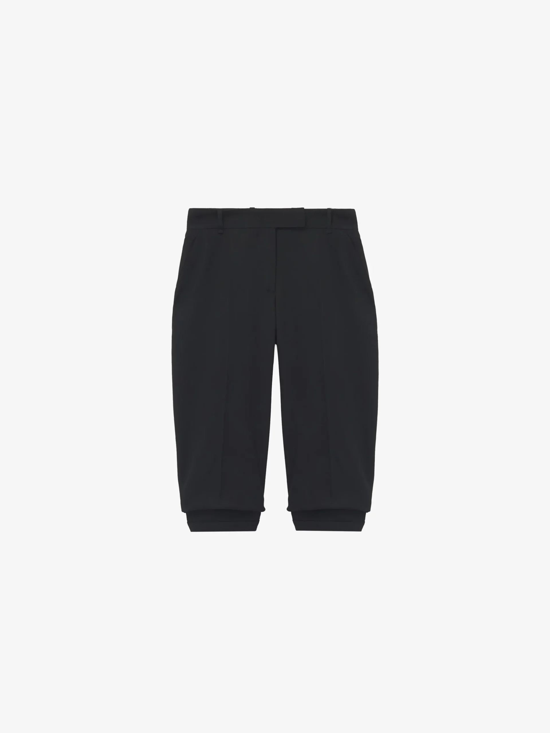 Pantaloni Capri sartoriali da Donna in Nero