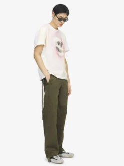Pantaloni con dettaglio lacci da Uomo in Verde