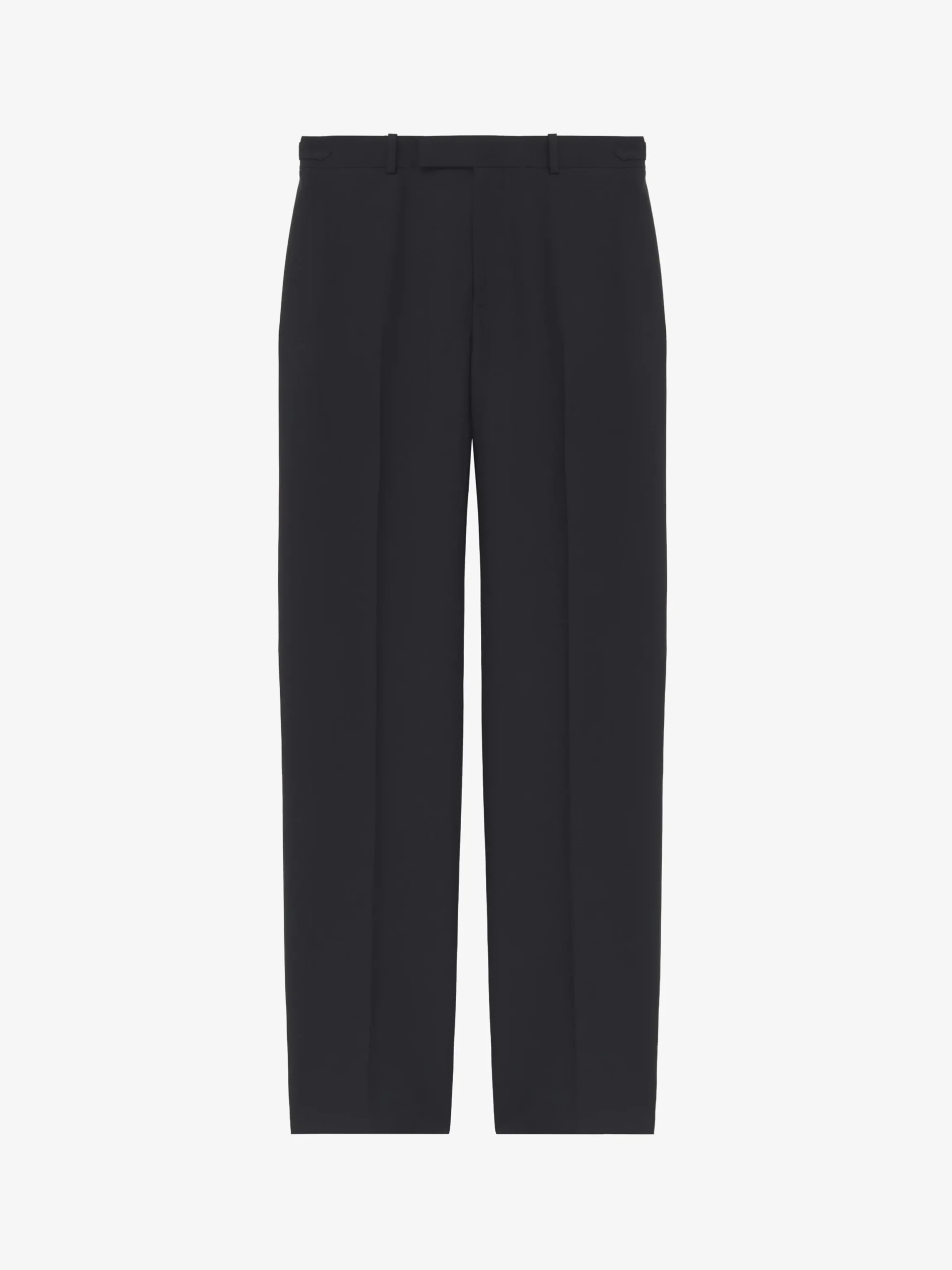 Pantaloni sartoriali in lana mohair da Uomo in Nero
