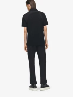 Polo Harness da Uomo in Nero