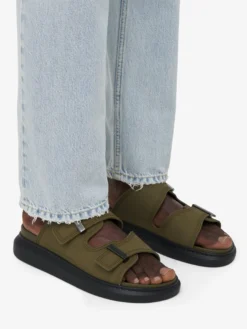 Sandali Hybrid da Uomo in Kaki