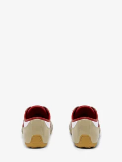 Sneaker Boxe Basse da Uomo in Bianco/Rosso