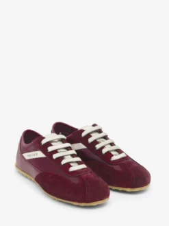 Sneaker Boxe da Donna in Rosso Rubino