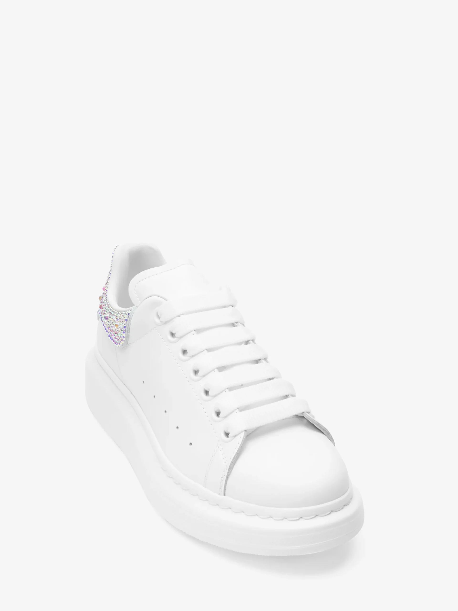 Sneaker Oversize da Donna in Bianco/Argento