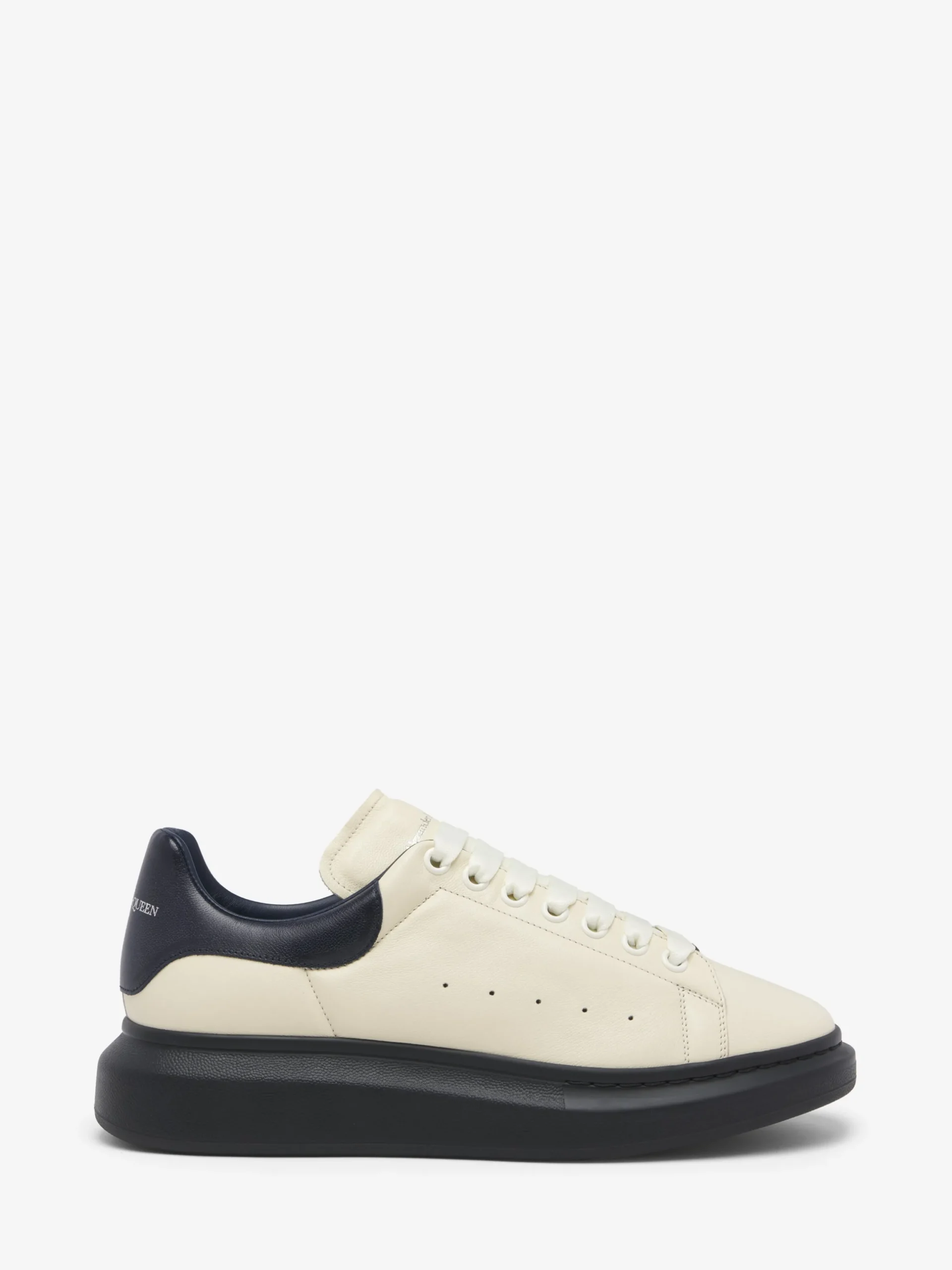Sneaker Oversize da Uomo in Crema/Blu navy