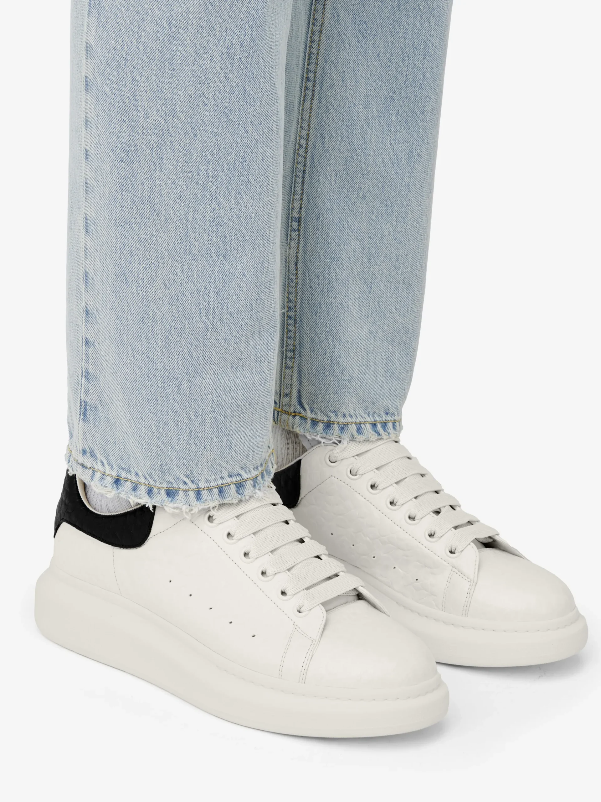 Sneaker oversize da Uomo in Crema/Nero