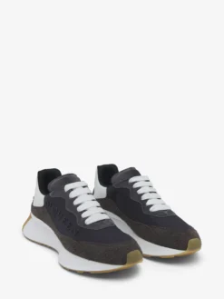 Sneaker Sprint Runner da Uomo in Grigio Scuro/Bianco