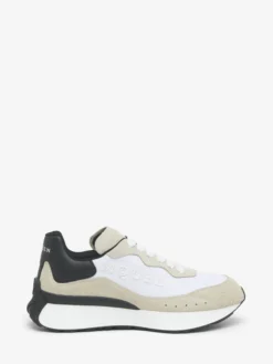 Sneaker Sprint Runner da Uomo in Grigio Chiaro
