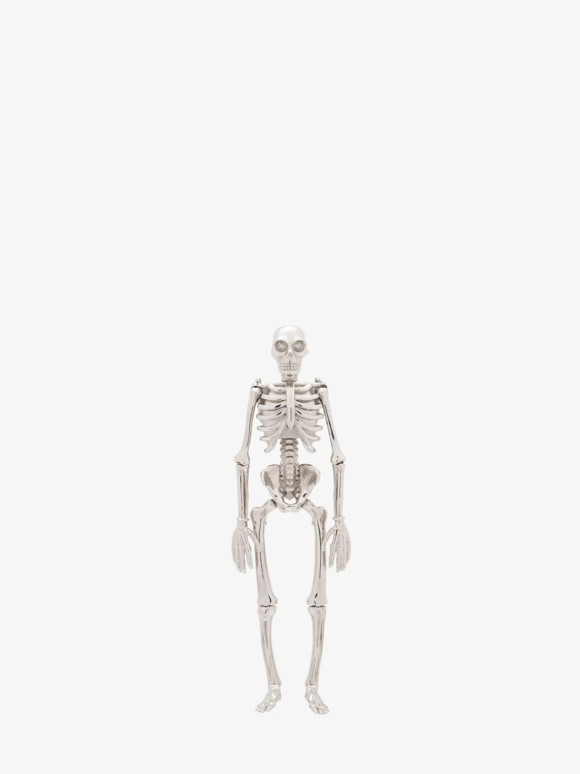 Spilla Dancing Skeleton da Uomo in Finitura argento