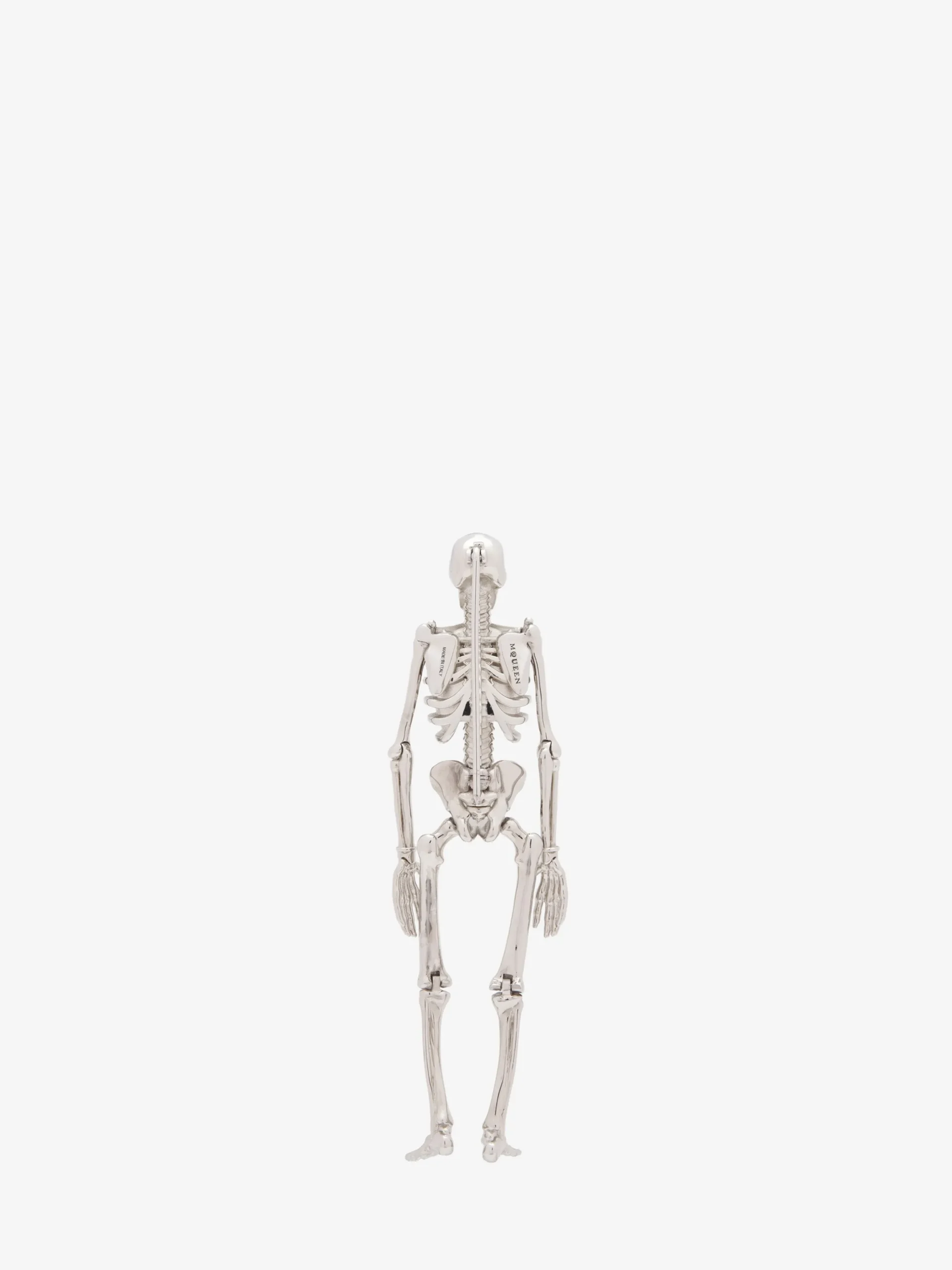 Spilla Dancing Skeleton da Uomo in Finitura argento