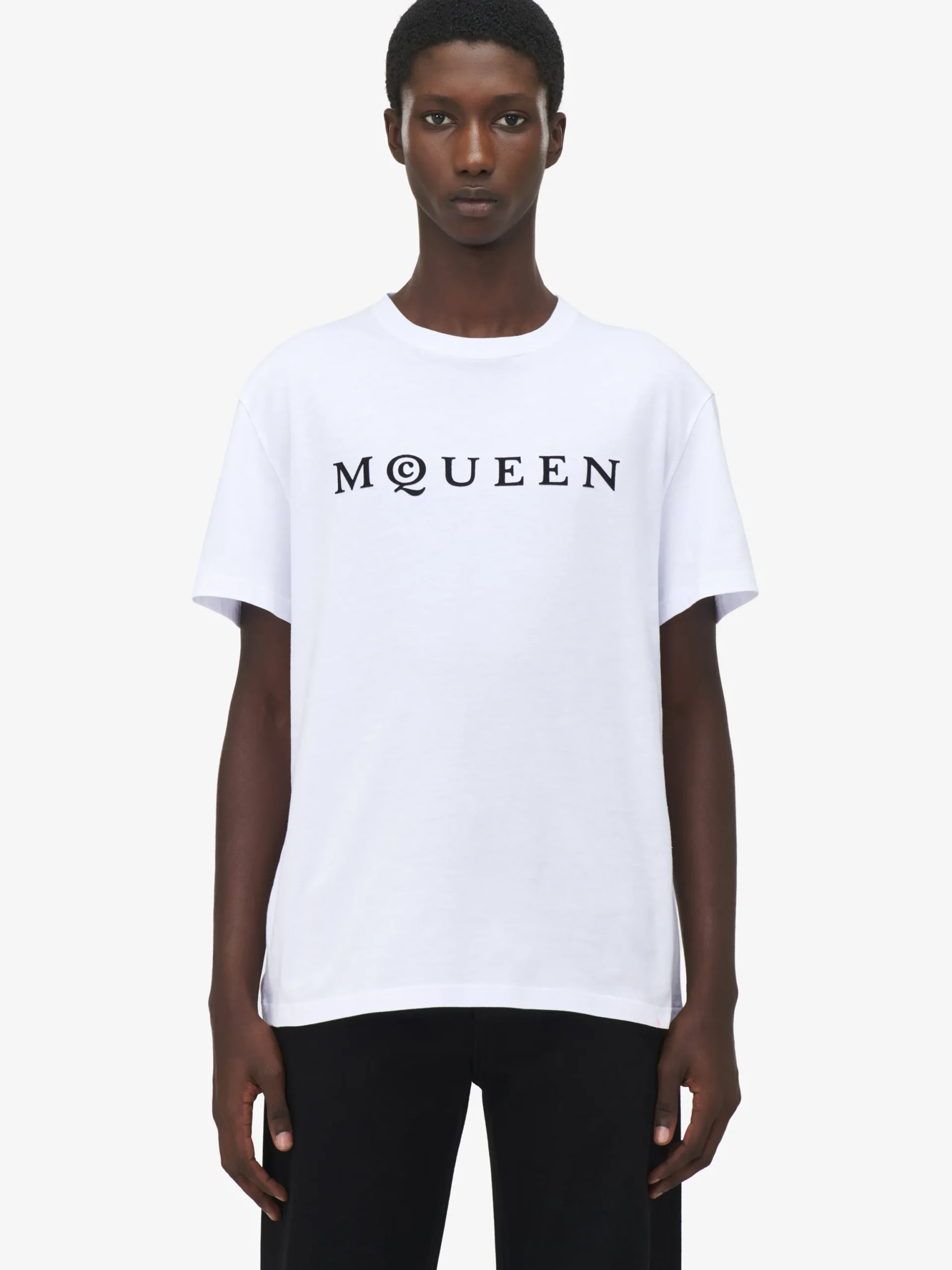 T-shirt con logo da Uomo in Bianco