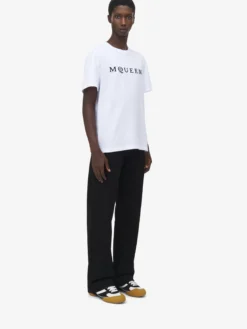 T-shirt con logo da Uomo in Bianco