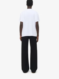 T-shirt con logo da Uomo in Bianco