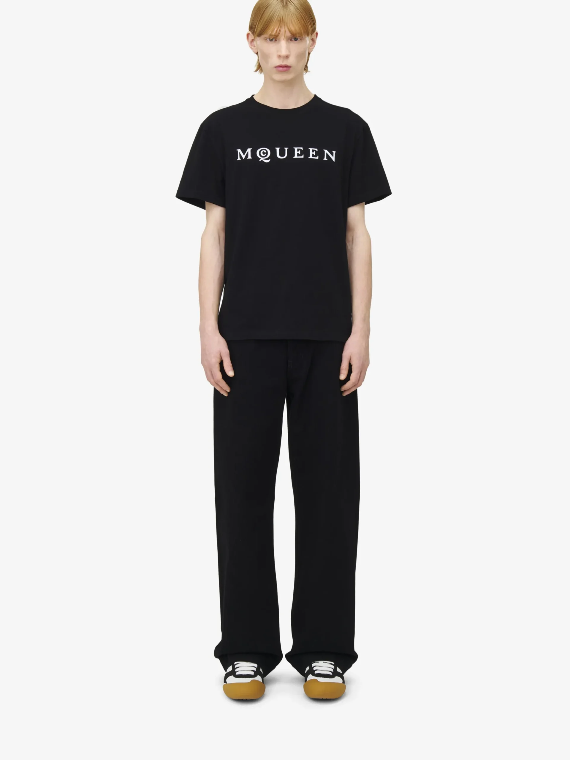 T-shirt con logo da Uomo in Nero