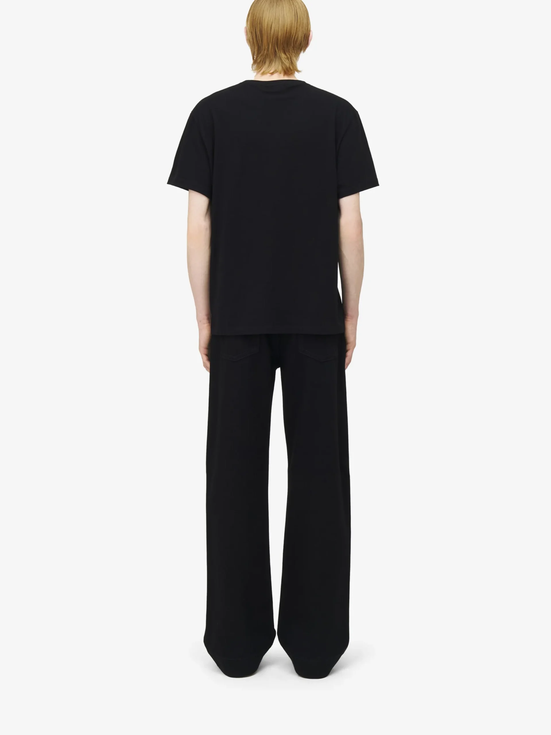T-shirt con logo da Uomo in Nero
