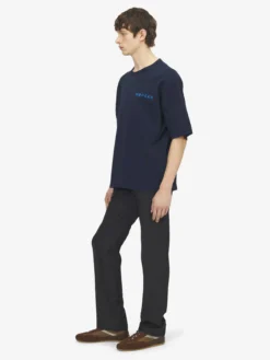 T-shirt oversize con logo da Uomo in Blu